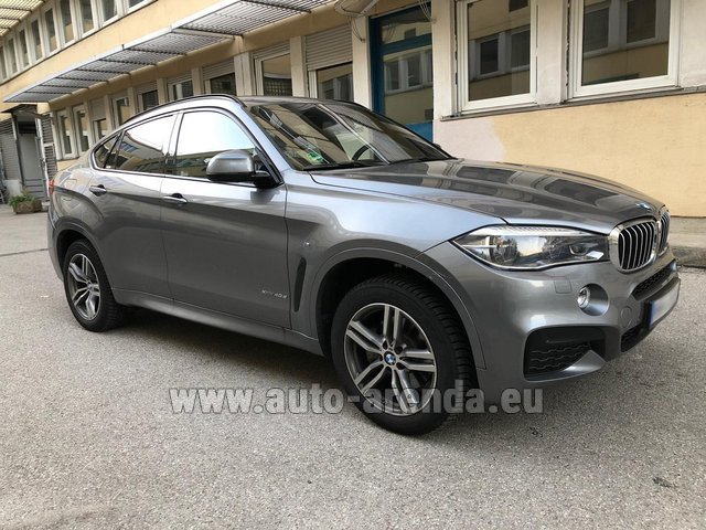Rental BMW X6 4.0d xDrive High Executive M in Rotterdam The Hague Airport
