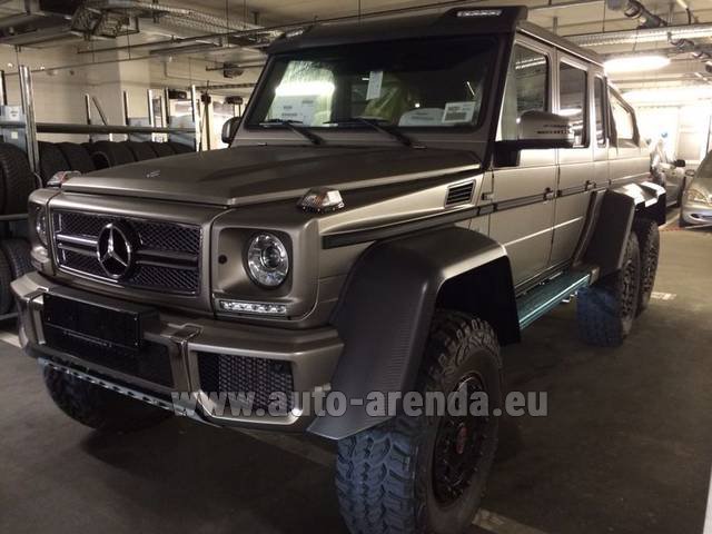 Rental Mercedes-Benz G 63 AMG 6x6² in Rotterdam The Hague Airport
