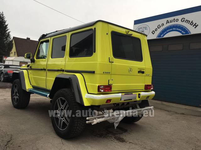 Rent The Mercedes Benz G 500 4x4 Yellow Car In Amsterdam