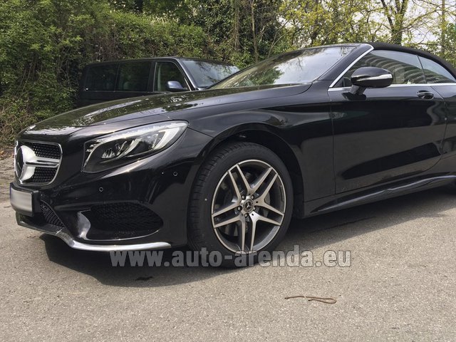 Rental Mercedes-Benz S-Class S500 Cabriolet in Rotterdam The Hague Airport