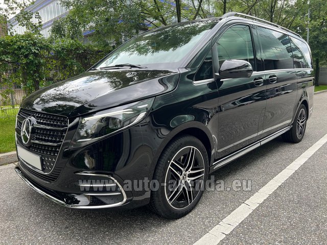 Rental Mercedes-Benz V-Class (Viano) V300d Long AMG Equipment (Model 2024, 1+7 pax, Panoramic roof, Automatic doors) in Amsterdam